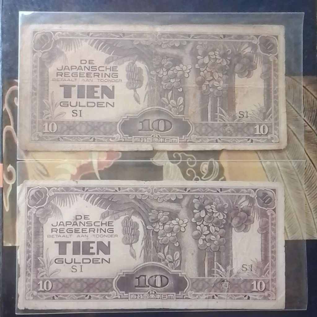 UANG LAMA 10 TIEN GULDEN DE JAPANSCHE REGEERING