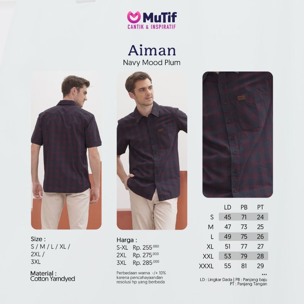 KOKO MUTIF - AIMAN NAVY MOOD PLUM