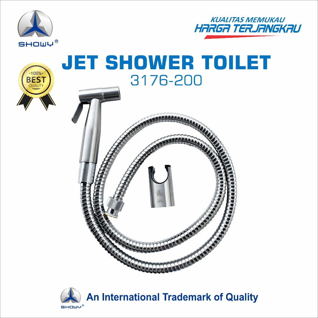 SHOWY Jet Shower Toilet Stainless Steel 3176 Fullset