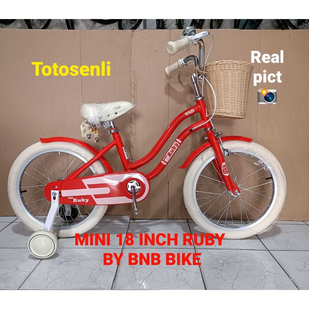 SEPEDA ANAK PEREMPUAN MINI 18 INCH RUBY BY BNB BIKE SEPEDA ANAK PEREMPUAN