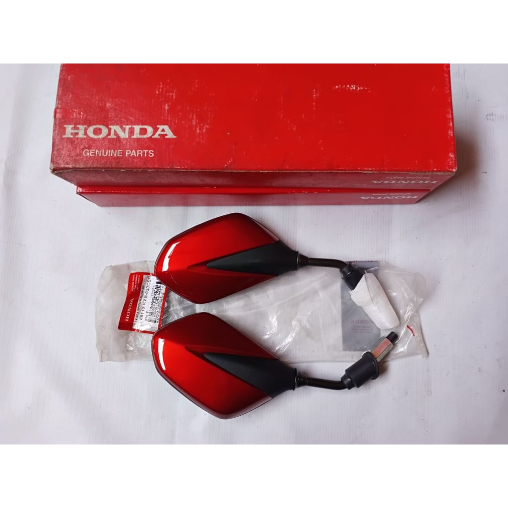 Spion Honda VARIO 110 Karbu lama Merah maroon Original baru AHM