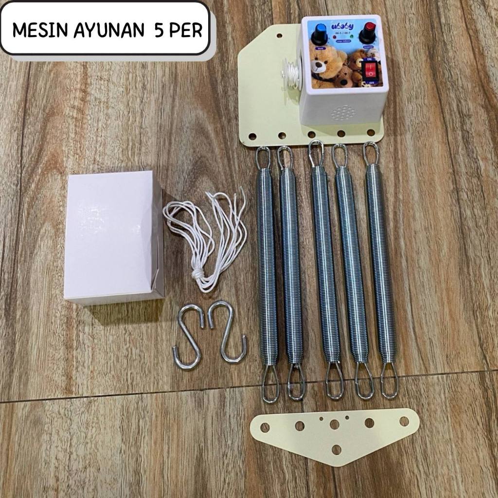 ANEKA BEDSHEET - Ayunan Bayi Elektrik/ Mesin Ayunan Listrik Bayi Otomatis (U Baby 5 per)
