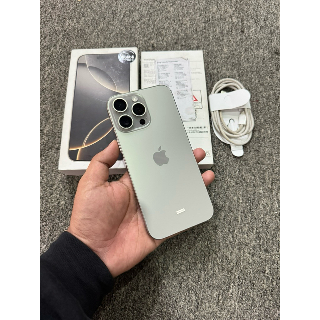 iphone 16 pro max 256gb ibox second natural titanium