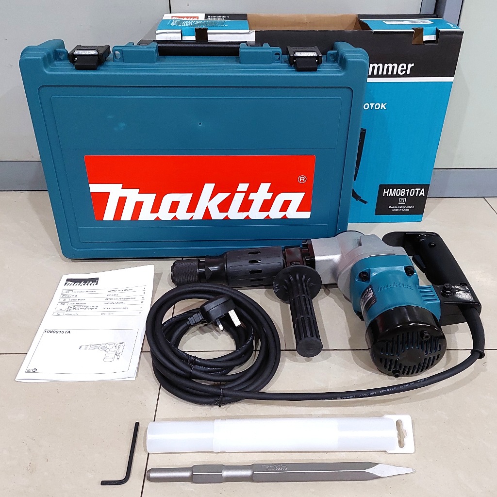 Makita HM0810TA 7.2 J Demolition Hammer 220V 900W / Mesin Bobok Beton ( 7.6 Joule ) ( HM 0810 TA )