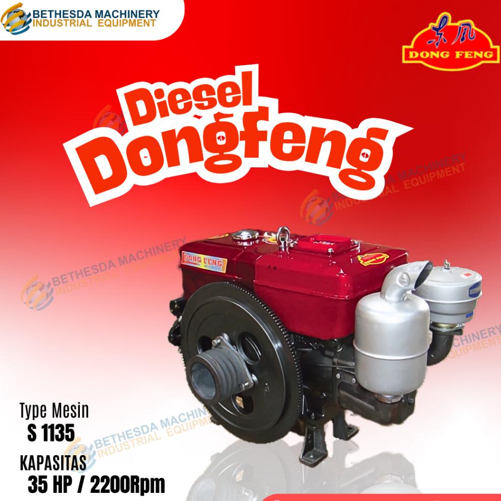 Diesel Dong Feng S 1135 TT Mesin penggerak Solar 35 HP / 35 PK