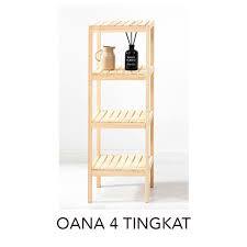 UP SPACE Oana 4 Tingkat Rak Kayu Serbaguna
