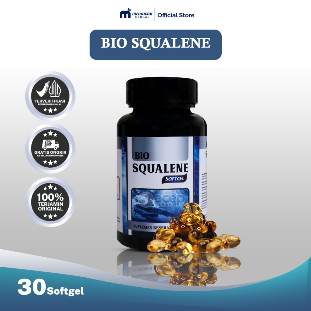 Herbal Bio Squalene Softgel dengan Omega 3 6 9 Fish Oil