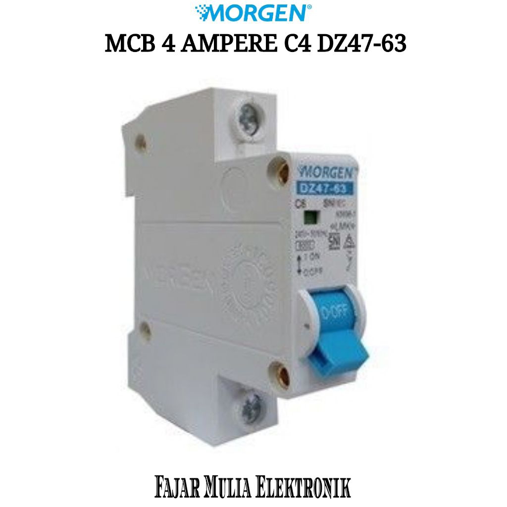 Morgen MCB 4 Ampere Mini Circuit Breaker C4 DZ47-63