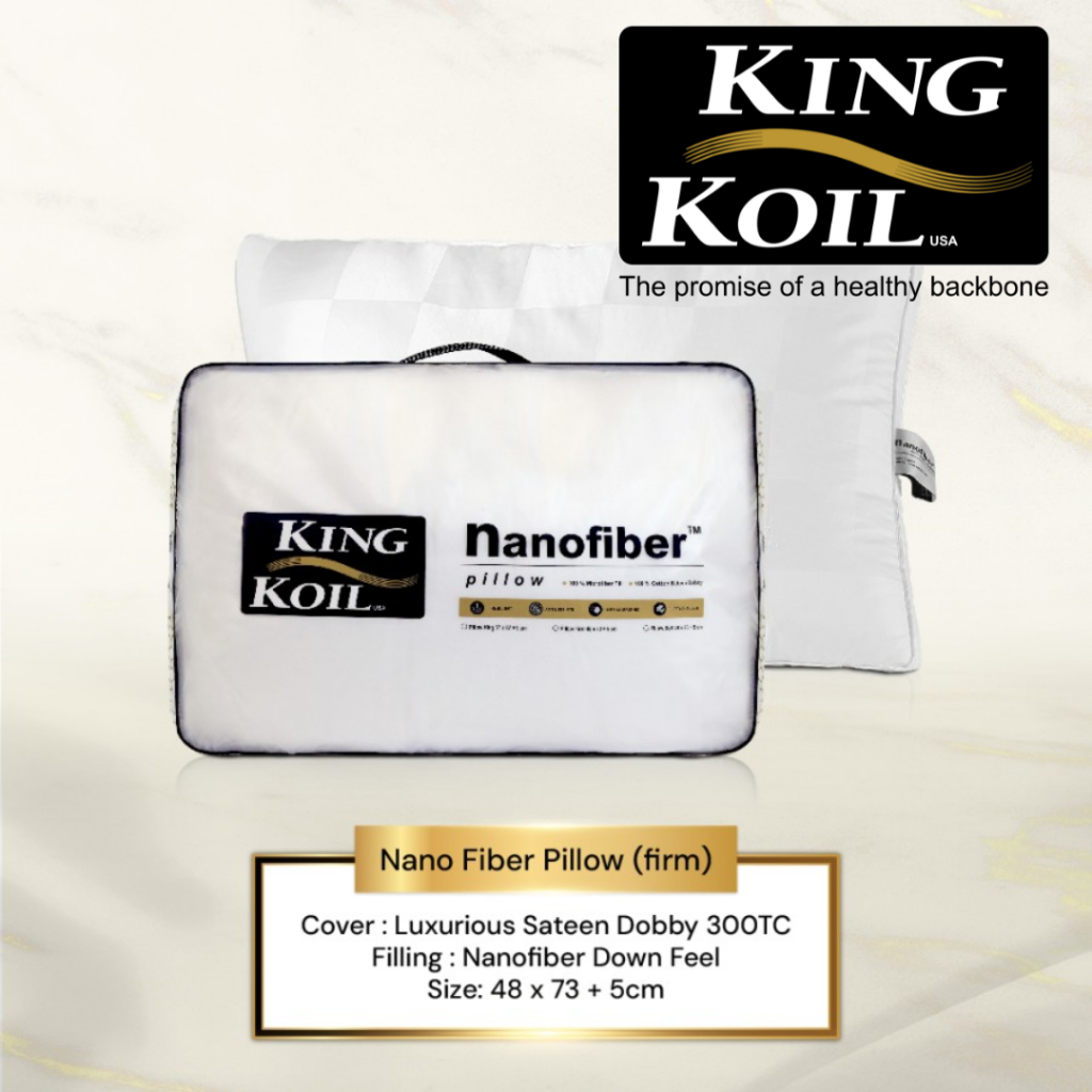 Bantal KING KOIL Nano Fiber Firm Pillow nano fiber