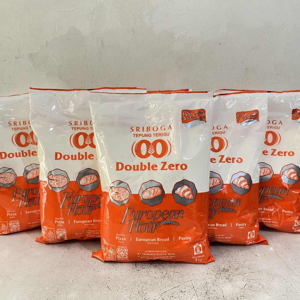 Sriboga tepung terigu DOUBLE ZERO 1 kg | tepung double zero | tepung sriboga