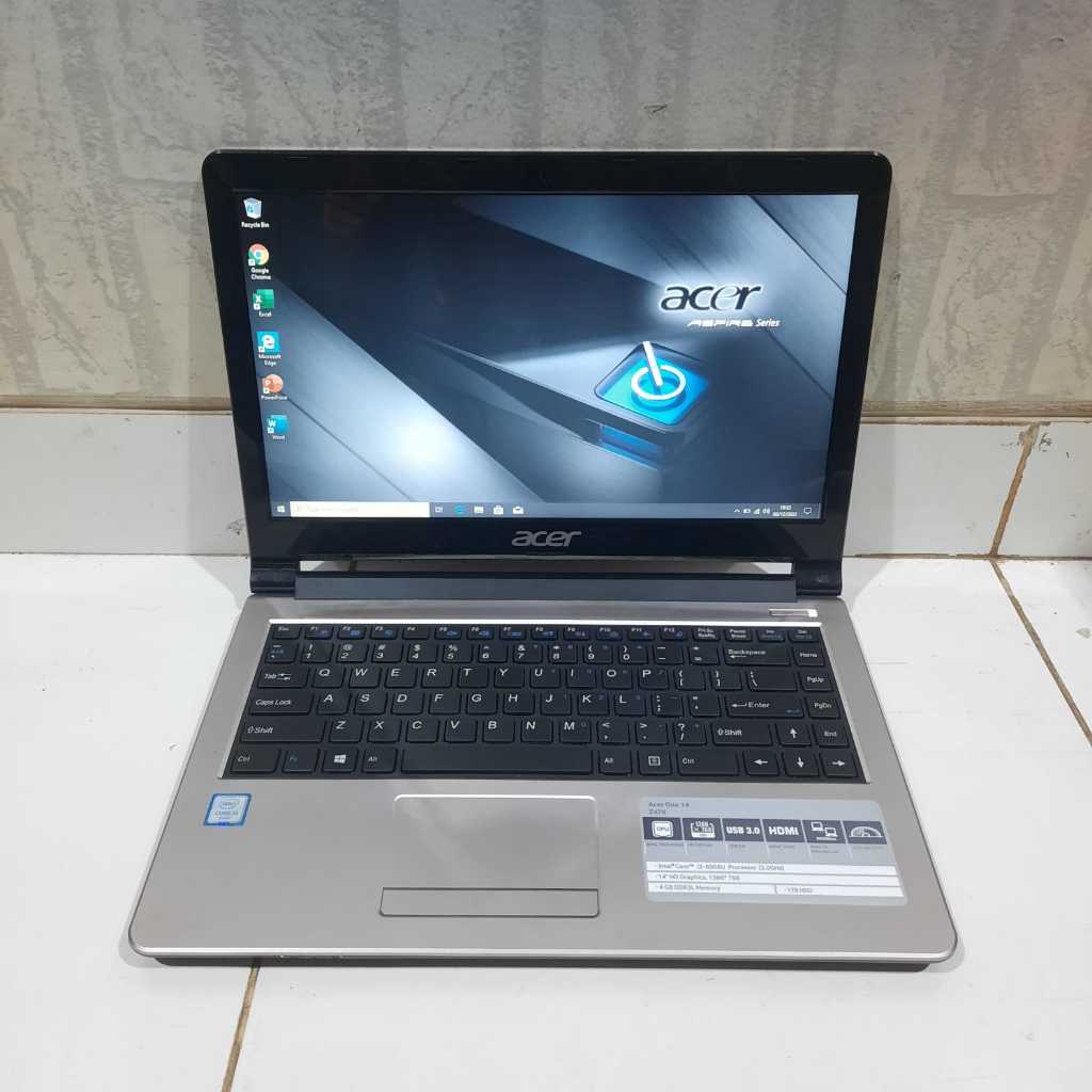 READY STOCK Laptop Acer One 14 Z476, Core i3-6006U, HD Graphics 520, Ram 4Gb / 1TB, Seri Baru, Lengk