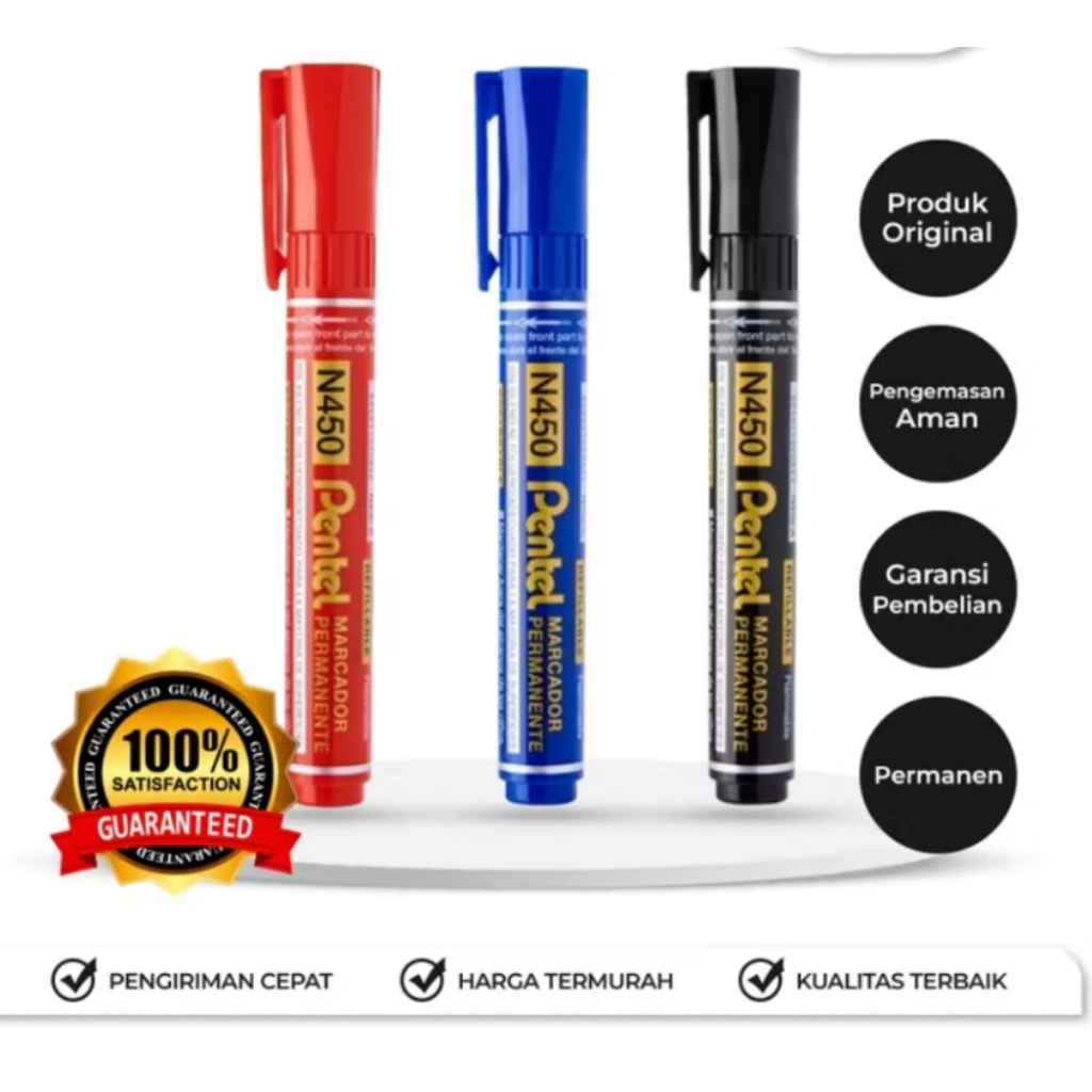 Spidol Permanent Pentel / Permanent Marker Pentel N450