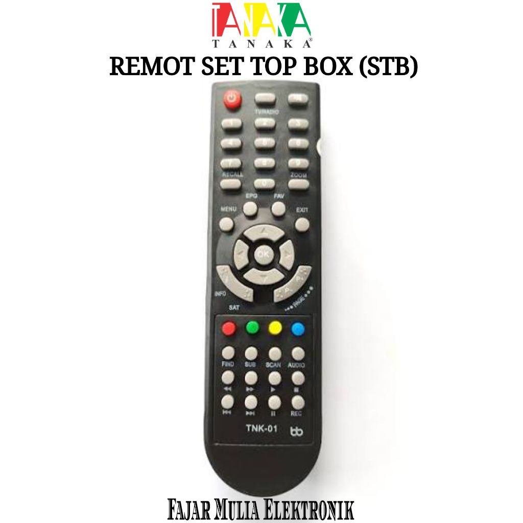 Remot Set Top Box STB Tanaka Free Baterai
