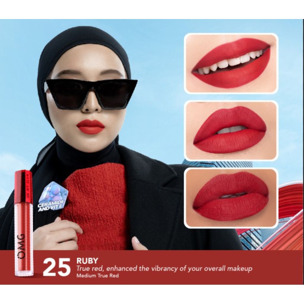 OMG LIP CREAM, LIP CREAM OMG, LIP CREAM OMG NO 25, LIP CREAM ANTI AIR, LIP CREAM TAHAN LAMA, OMG LIP