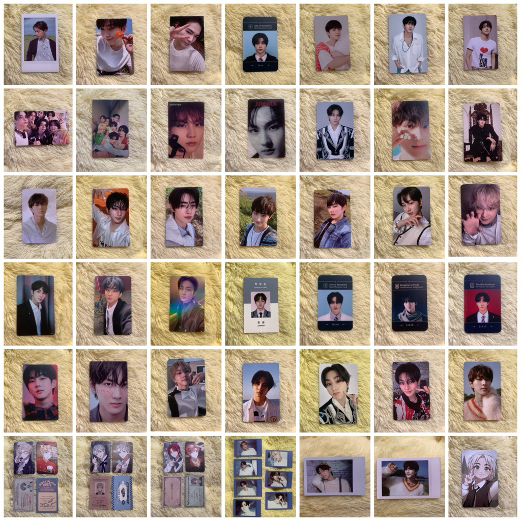 ENHYPEN PHOTOCARD PC JUNGWON HEESEUNG JAY JAKE SUNGHOON SUNOO NI-KI POLA DA ANSWER KPOPMERCH ORANGE 