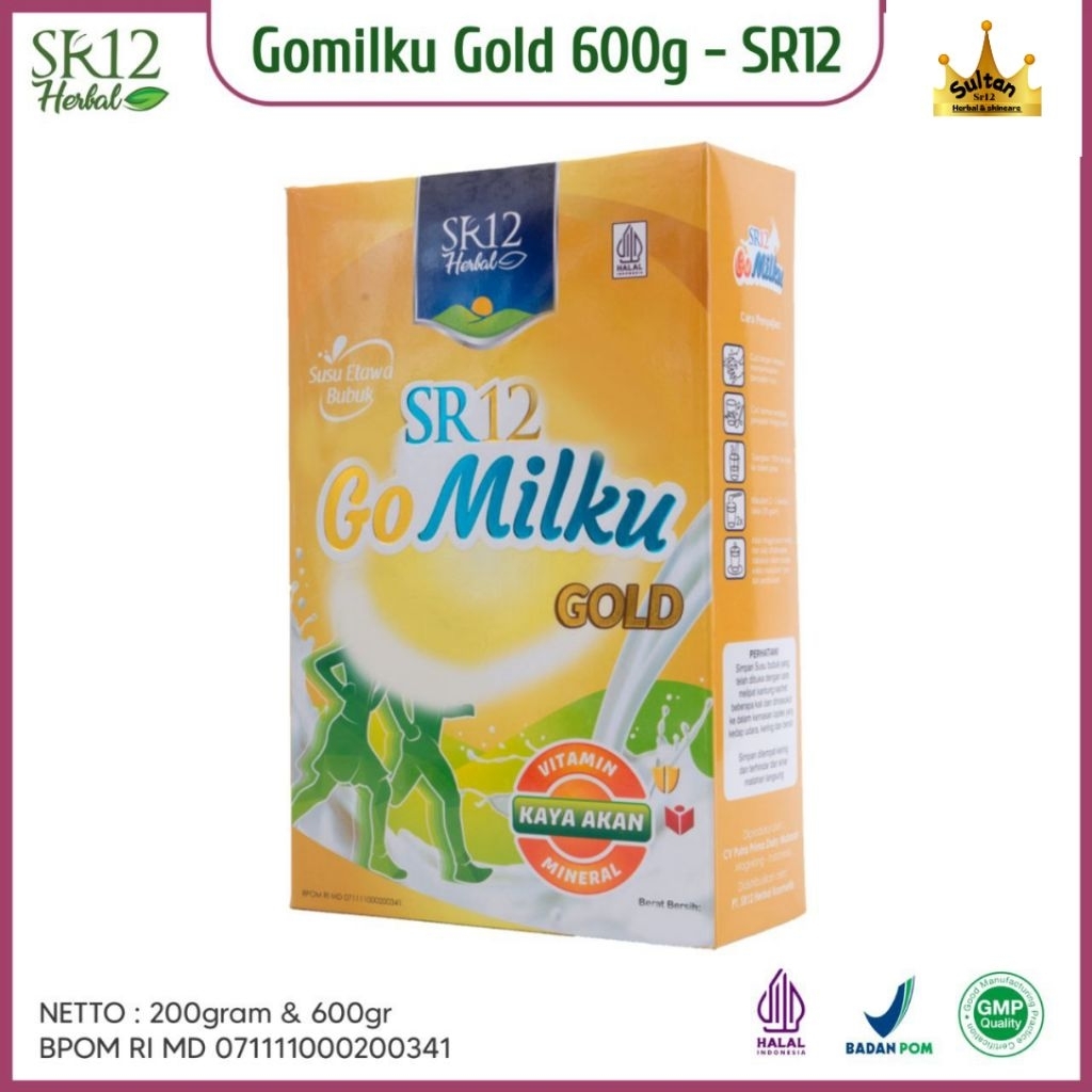 

GOMILKU SR12 GOLD | Susu kambing untuk lansia