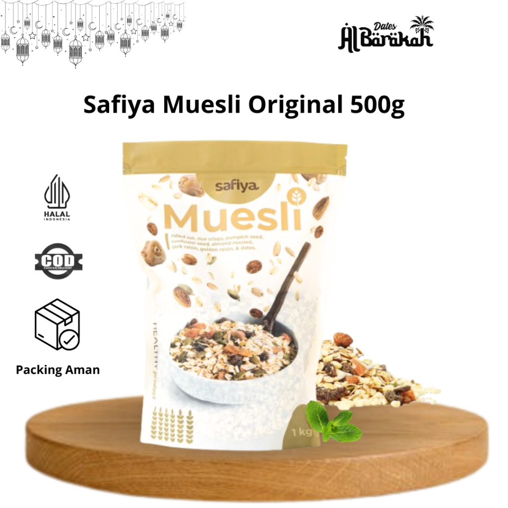 

Safiya Muesli Fruit & Seed Sereal Sehat Original Diet 500 Gr
