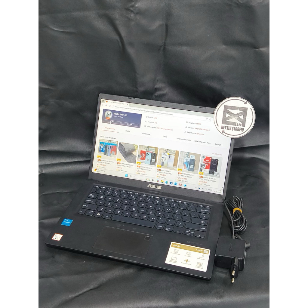 LAPTOP ASUS VIVOBOOK X415KA A1400KH CELERON N4500 14 INCH 4GB SSD 256GB SECOND MULUS BERGARANSI