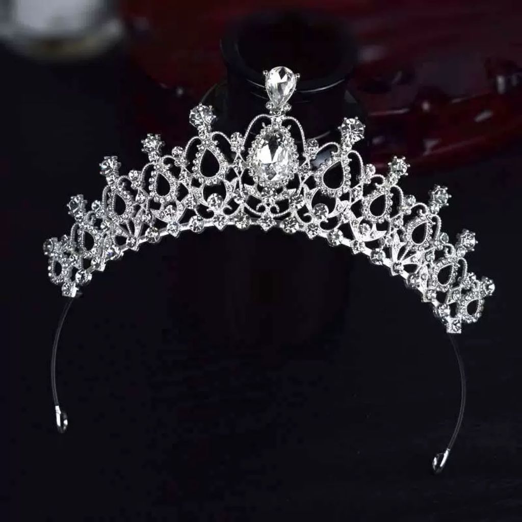 Classical Hijab Bridal Crown Wedding Crown- High Quality Crystal Diamond Crown Headdress - Luxury Pa