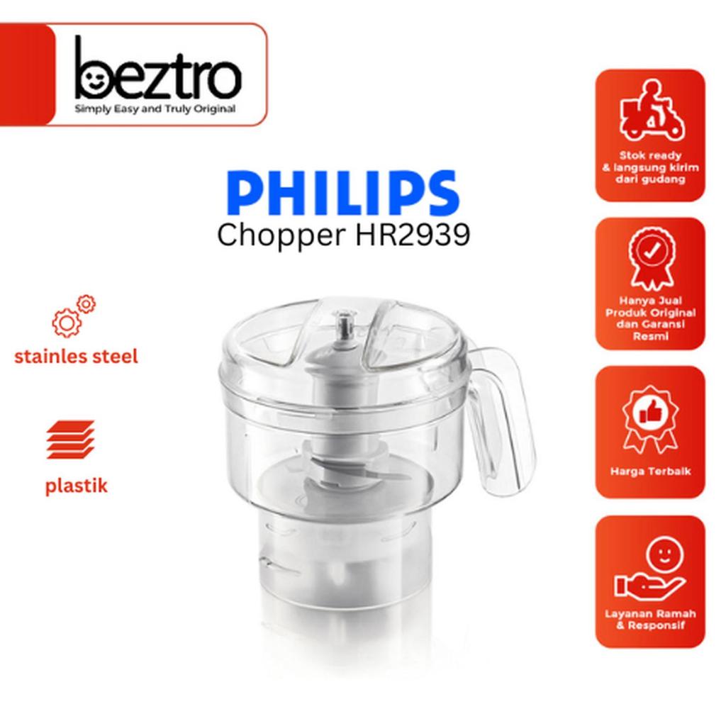 Philips Chopper HR2939N HR-2939 HR2939 HR 2939 Alat Penggiling dan Penghalus Bumbu Untuk Blender HR2