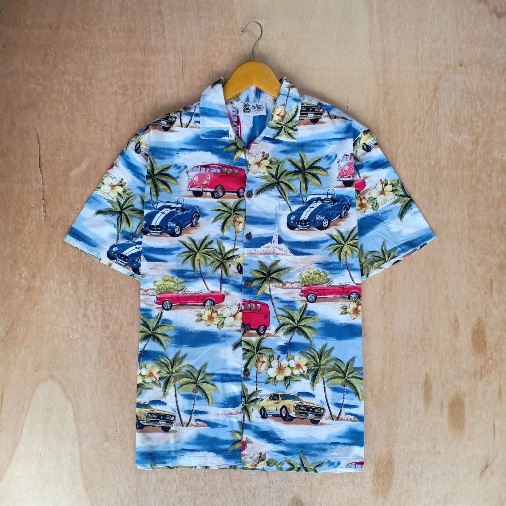 Vintage HAWAII ALOHA REPUBLIC Sleeved Shirt Second