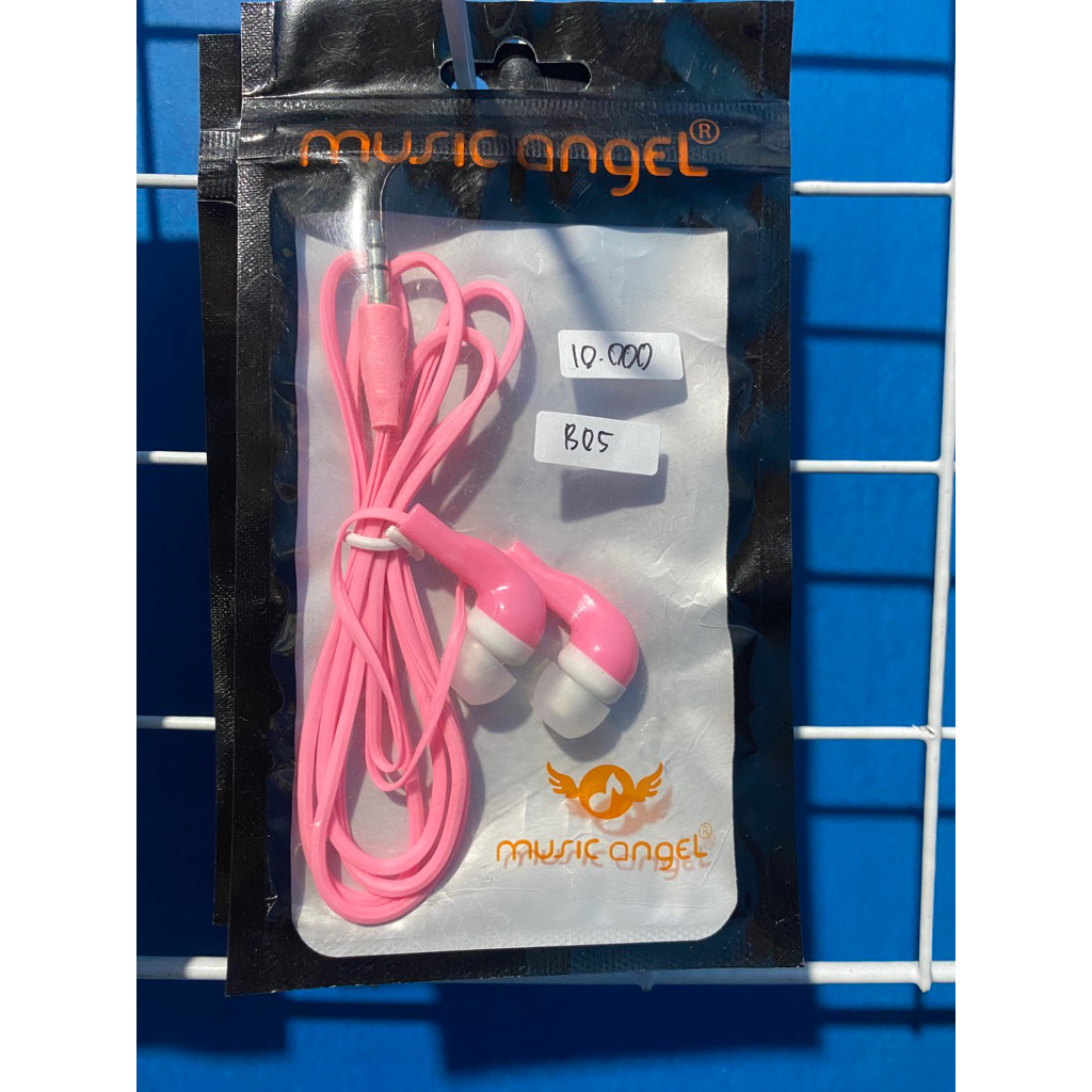 Headset music angel pink
