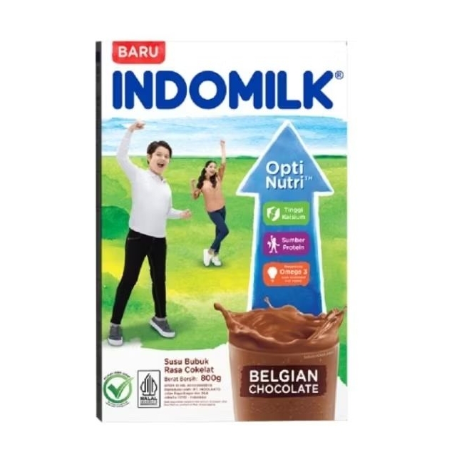 Indomilk Opti Nutri Susu Bubuk Belgian Chocolate 800g
