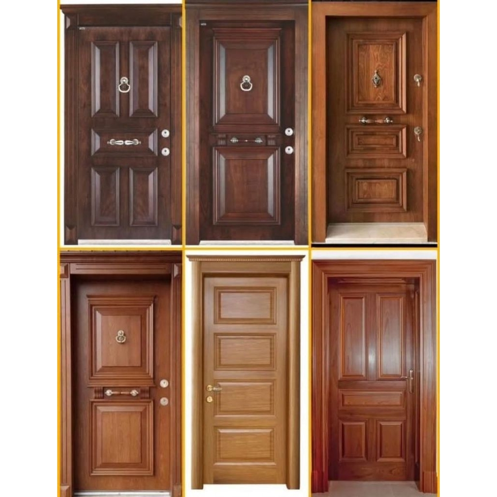 Pintu Kayu Jati Minimalis & Ukir Klasik Modern – Pintu Rumah Utama Jepara