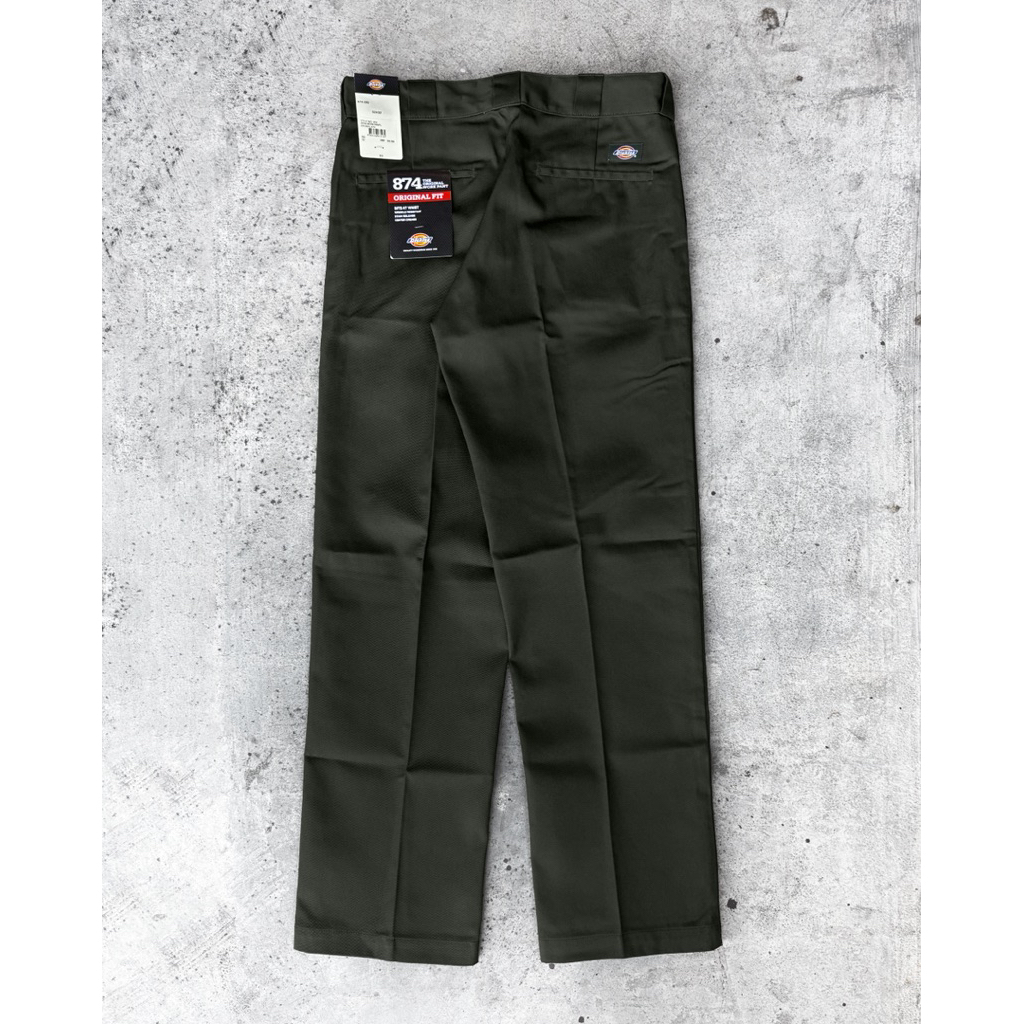 DICKIES 874 WORK PANTS OLIVE GREEN ORIGINAL FIT