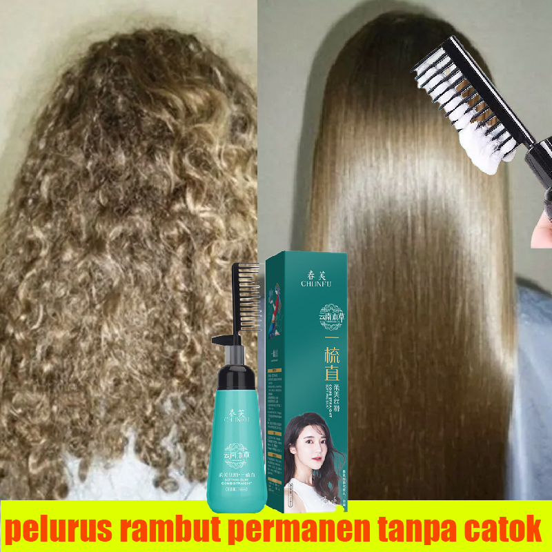 pelurus rambut permanen Krim pelurus rambut permanen tanpa catok Cream Pelurus Rambut Smoothing ramb