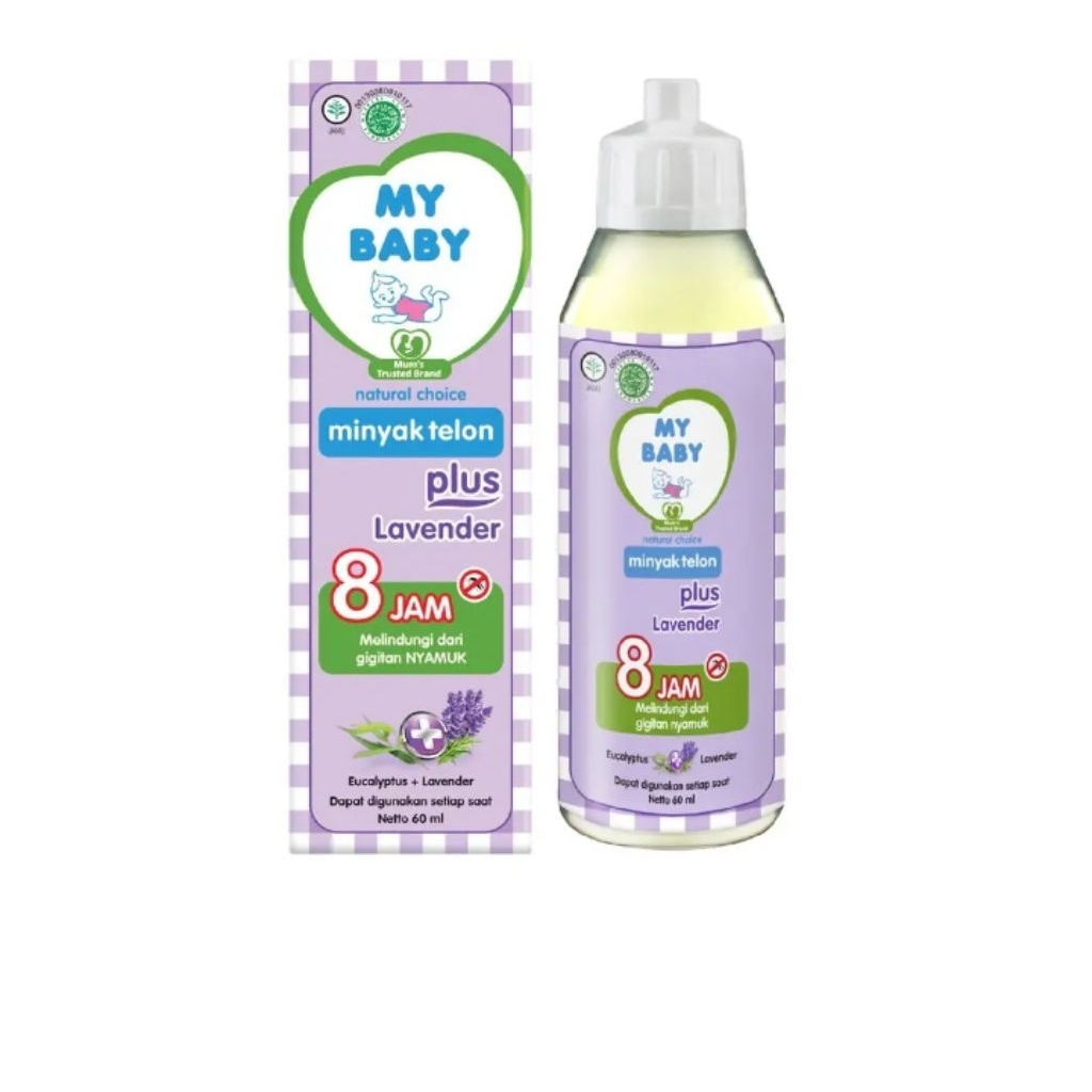 My Baby minyak telon plus 150ml Lavender 8 jam