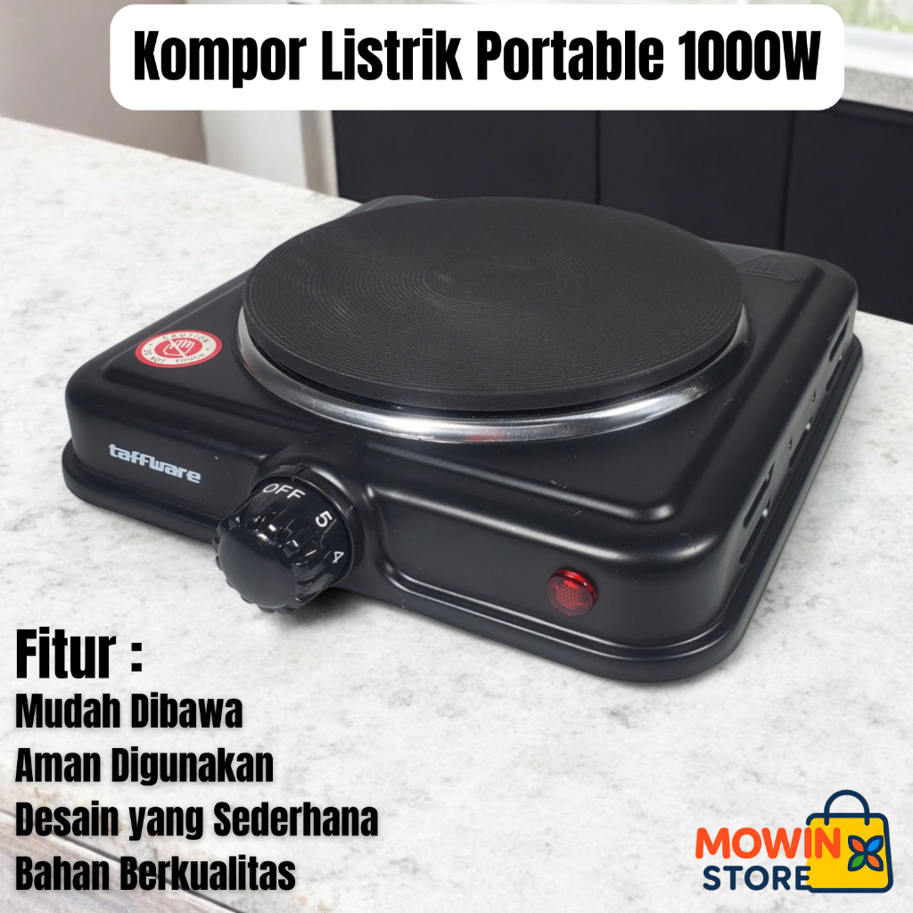 Kompor Listrik Induksi Low Watt 1 Tungku Mini Portable 5 Gear 1000W