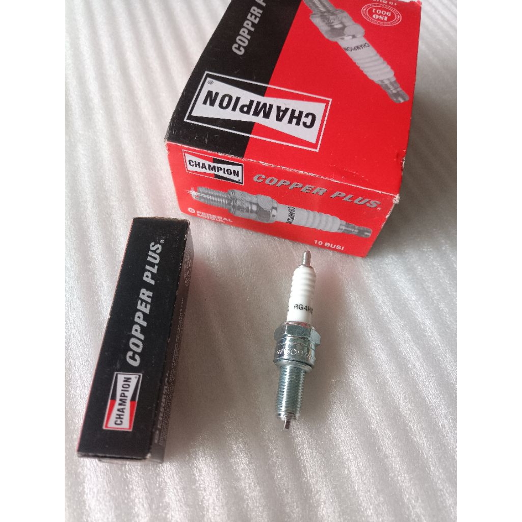 Busi champion RG4HC- beat new- kharisma- vario 110 esp- vixion bison jup mx R15- scopy new-revo abs-