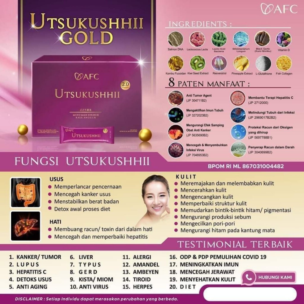 SOP AFC Utsukushhii Suplemen Imun Dan Detoksifikasi