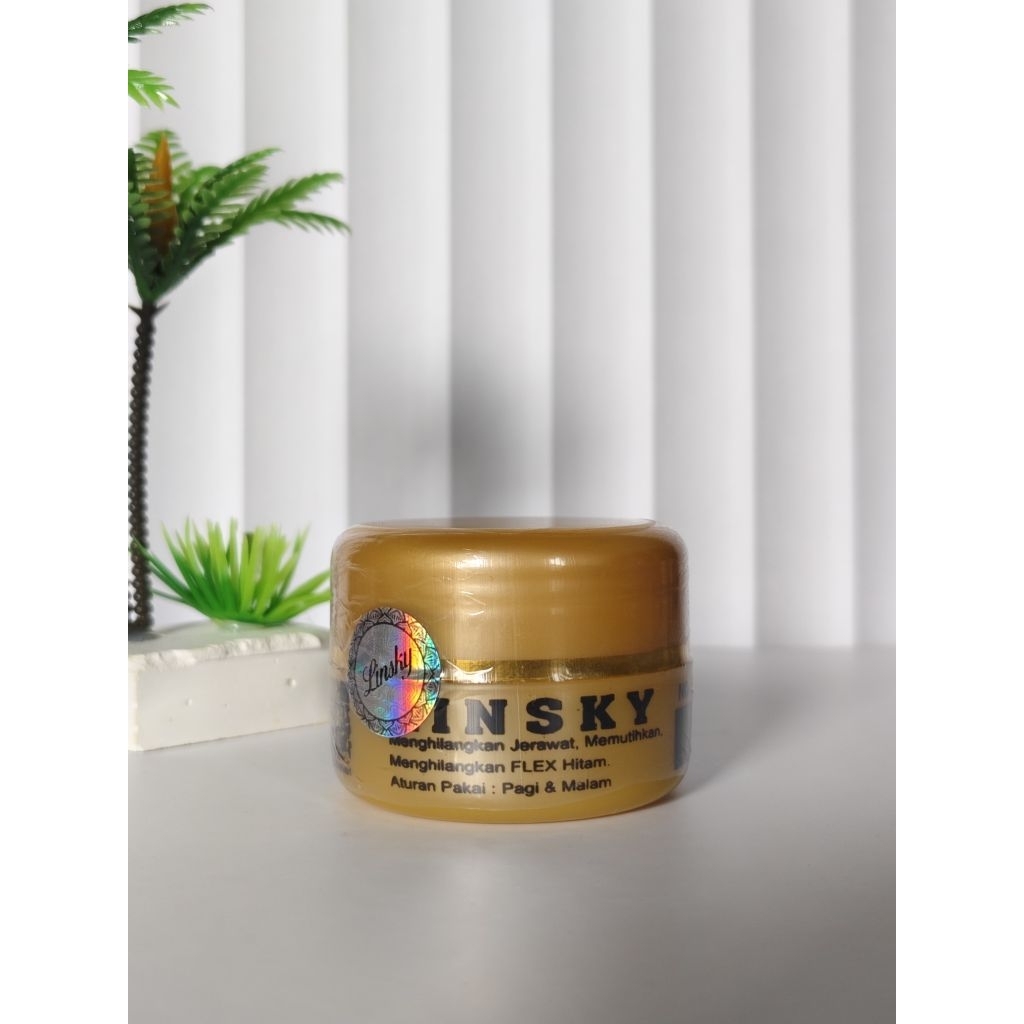 Linsky Full Gold Susah Putih Bersegel - Cream Linsky