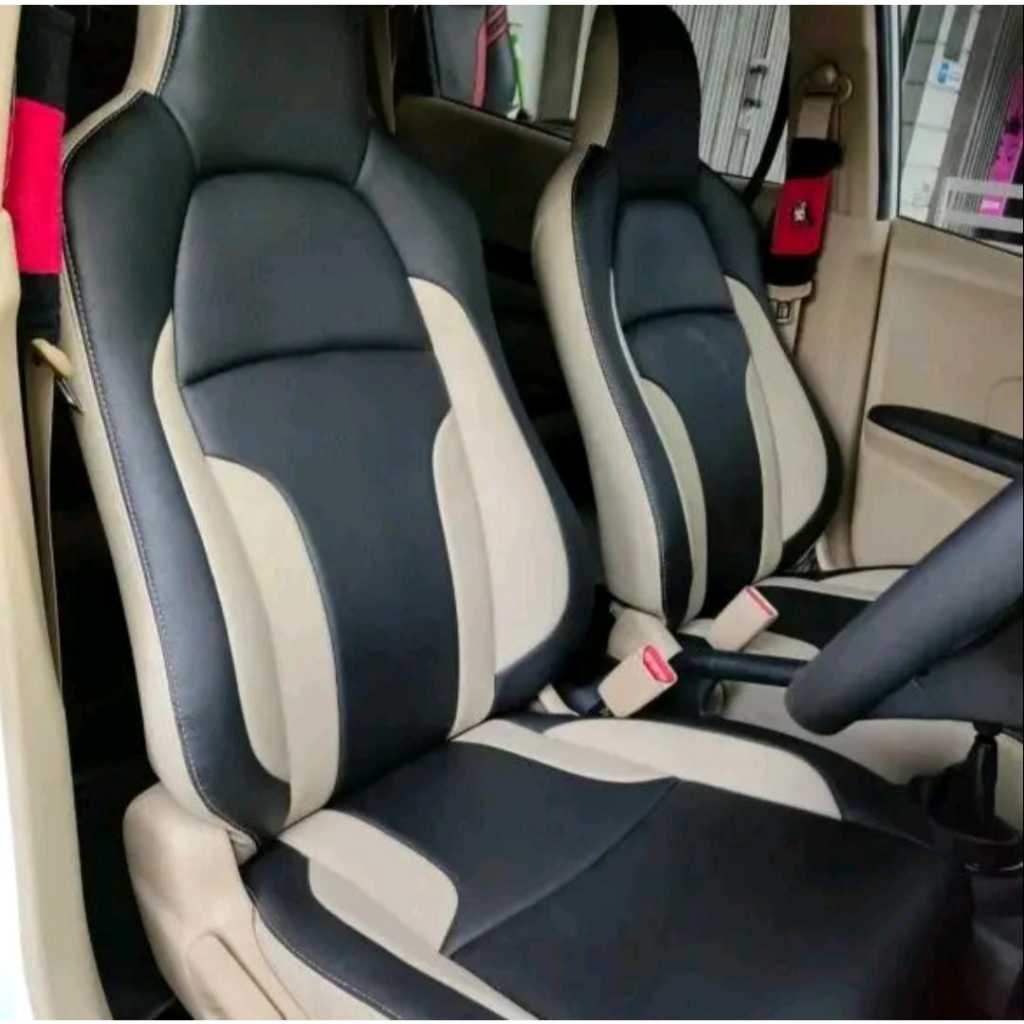 Sarung Jok Mobil Agya Ayla Variasi Full Seat 2012-2025 Bahan Kulit Sintetis Bisa Custom