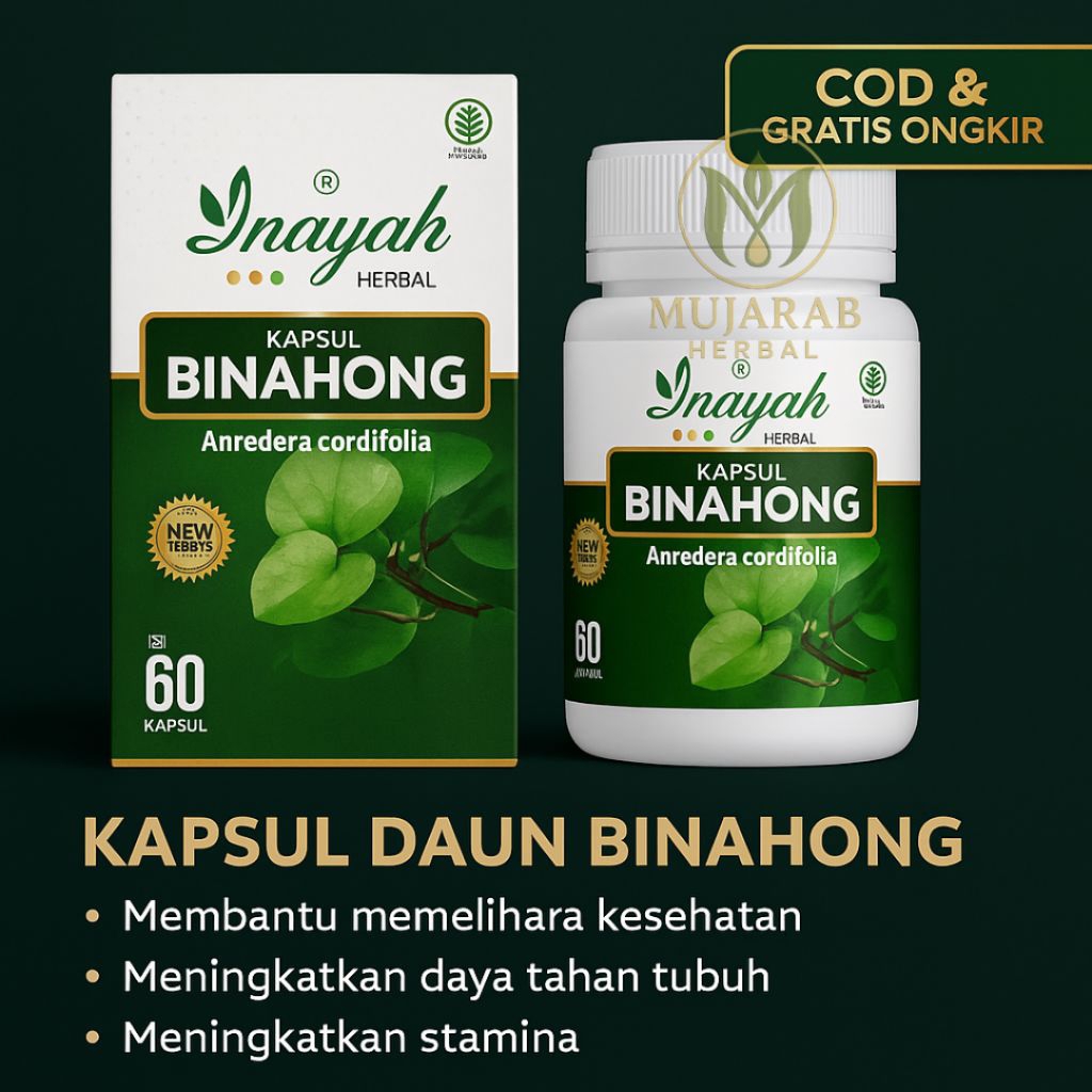 Kapsul Binahong Herbal Alami Penyembuh Luka Operasi