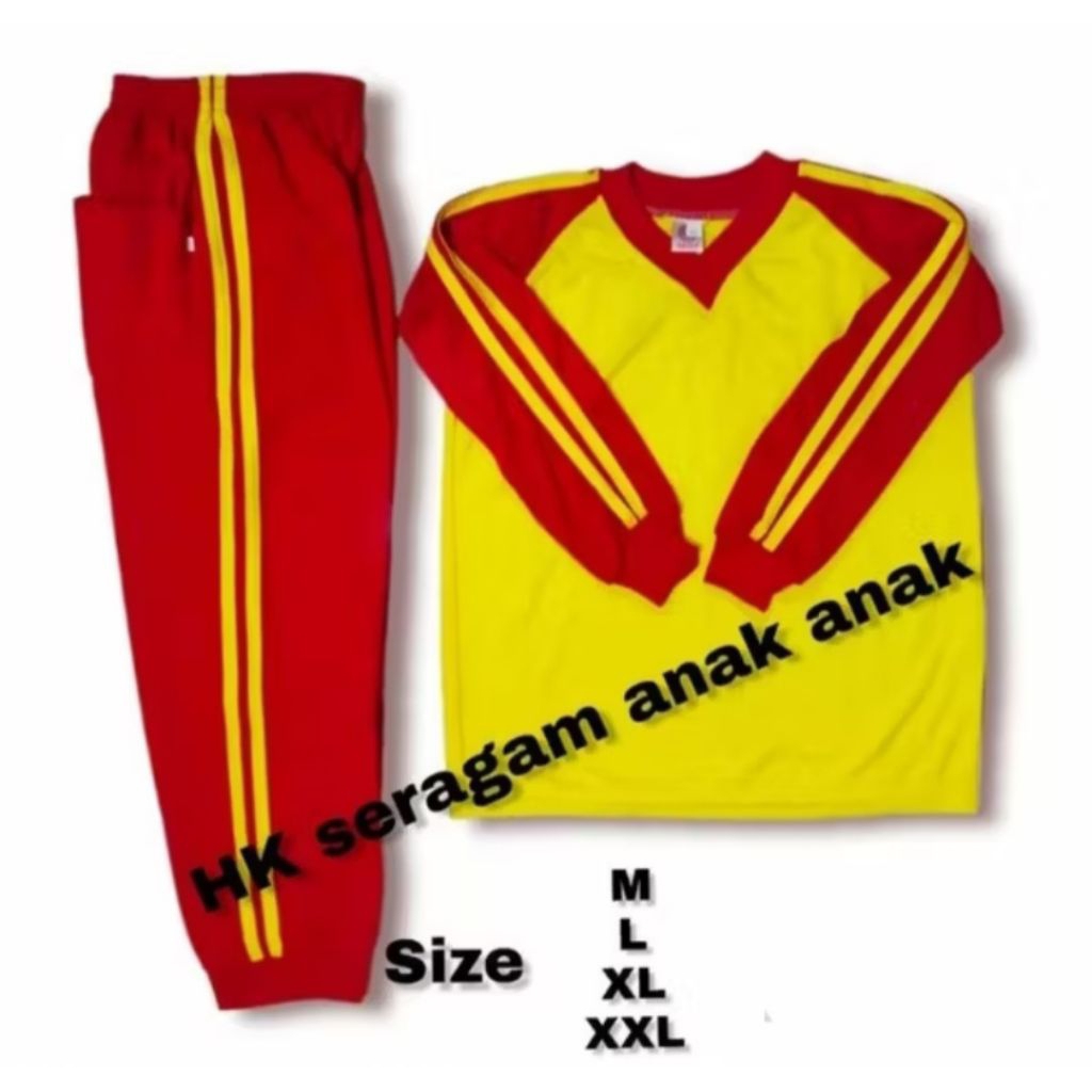 setelan kaos olahraga anak sekolah PAUD // TK setelan kaos olahraga anak sekolah