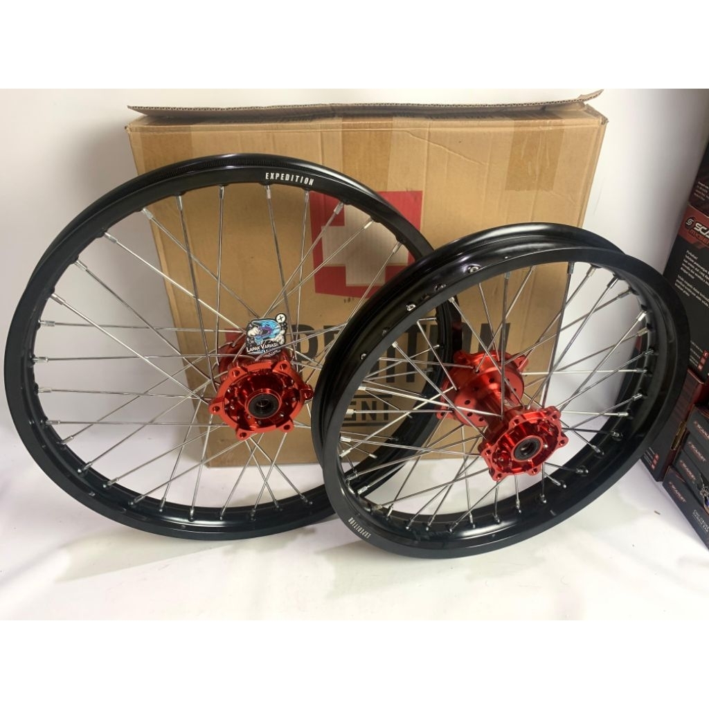 Star velg crf 150 | KLx 150 dan WR 155 trail trabas ring 18 21 full expedition velg expedition tromo