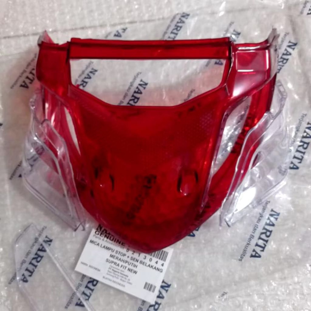 KACA MIKA LAMPU STOP REM BELAKANG SUPRA FIT NEW FIT X FIT S MERAH PUTIH GOOD QUALITY