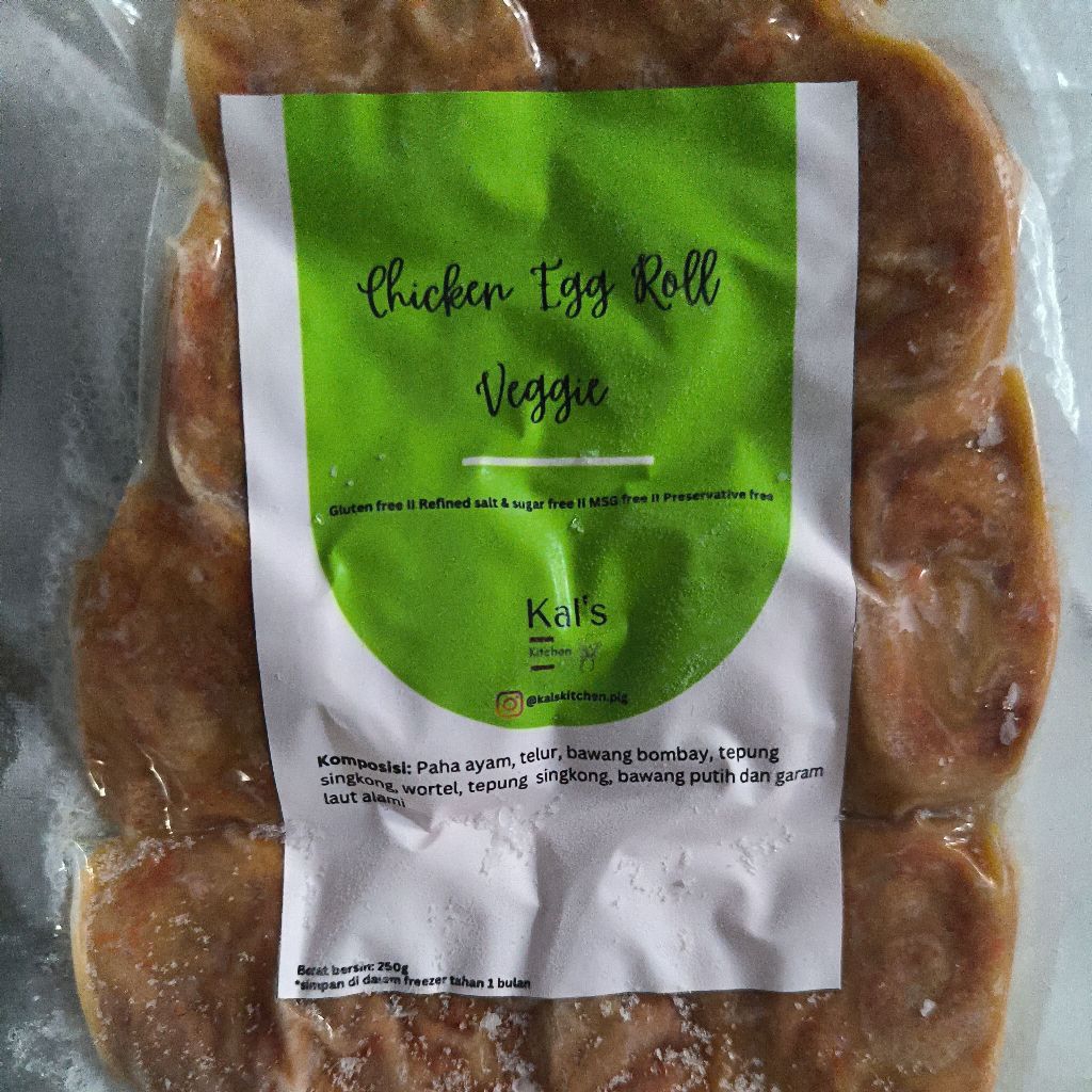 

kals kitchen chicken egg roll veggie