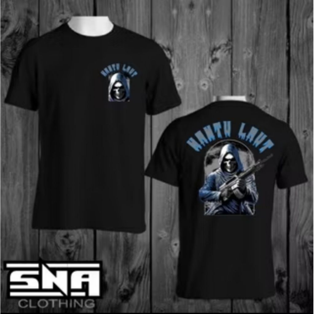 Kaos Distro Viral Hantu Laut // Tshirt Bahan Adem Lembut Nyaman Dipakai