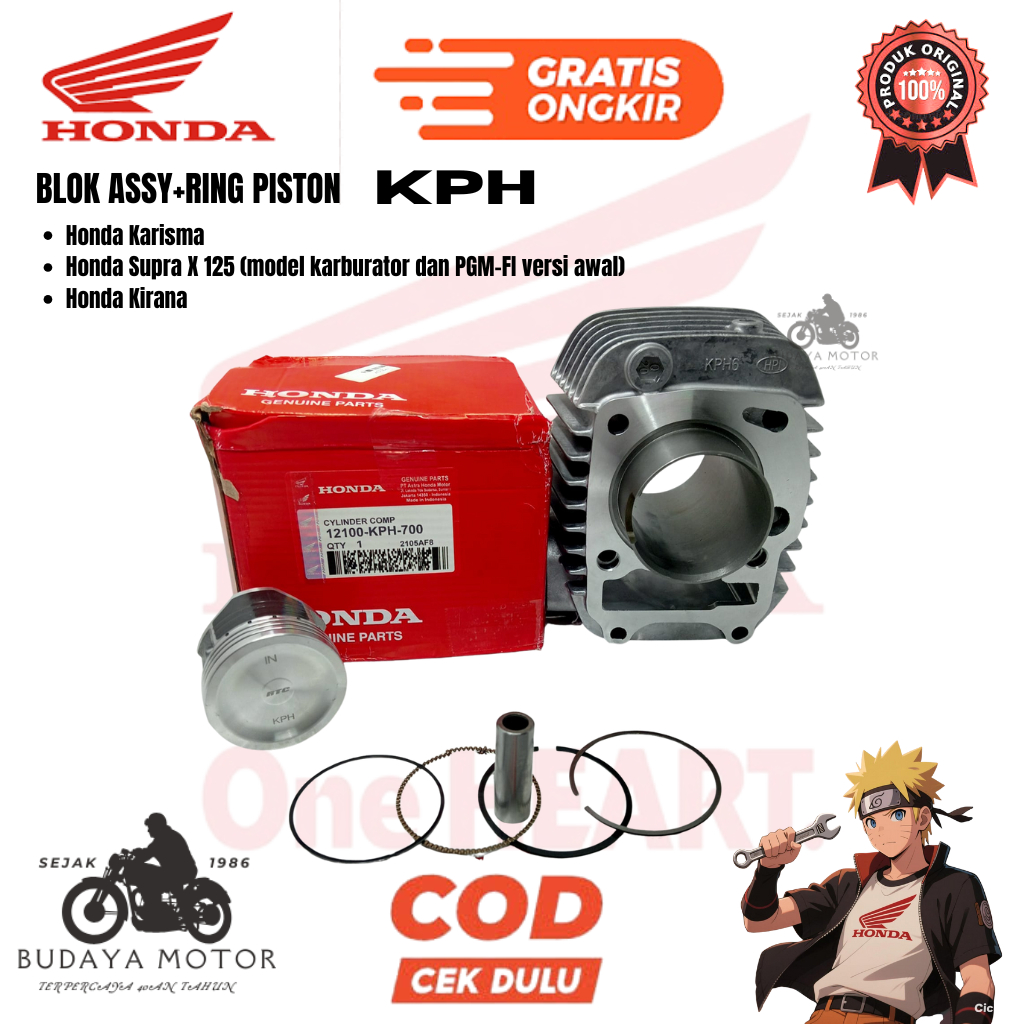 original ahm blok assy karisma supra X125 kirana Cylinder Block assy Karisma Blok Seher Karisma