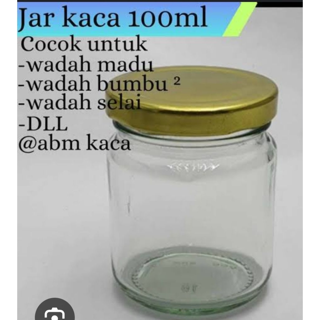 Botol kaca Jar 100ml