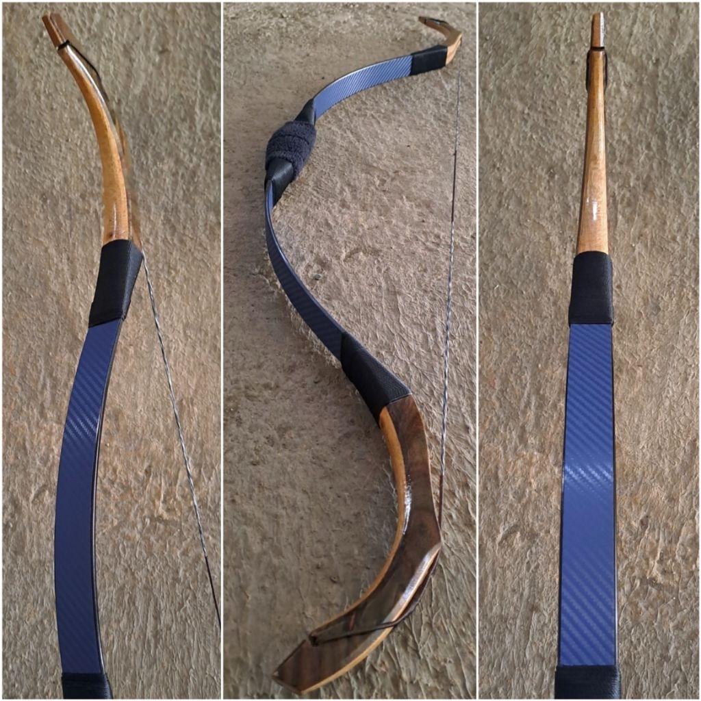 Busur Panah Horsebow Siyah Laminasi Sonokeling Model Turkish Panahan Horsebow