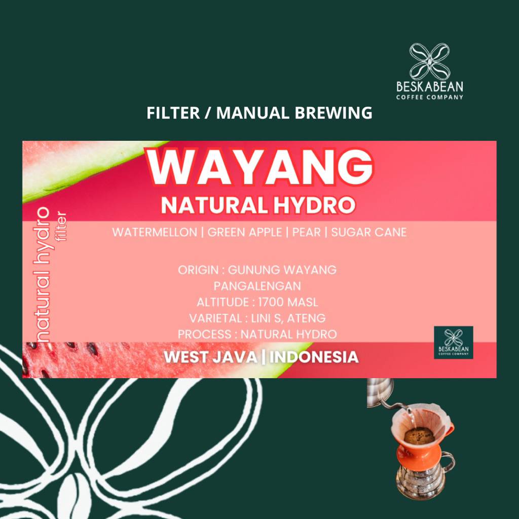 

Kopi arabica wayang Natural hydro | Beskabean | Wayang natural hydro