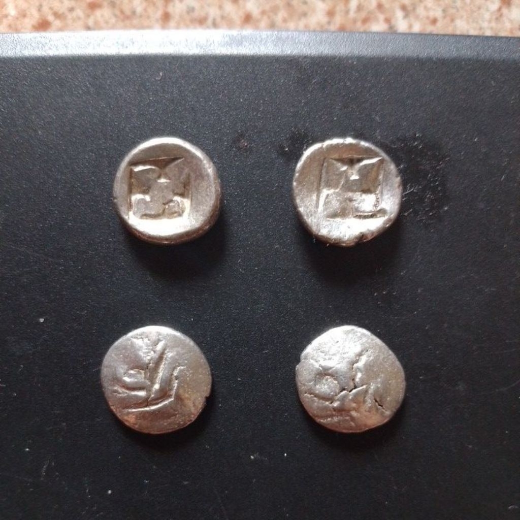 UANG KOIN PERAK KUNO JAMAN MAJAPAHIT/ 4PCS