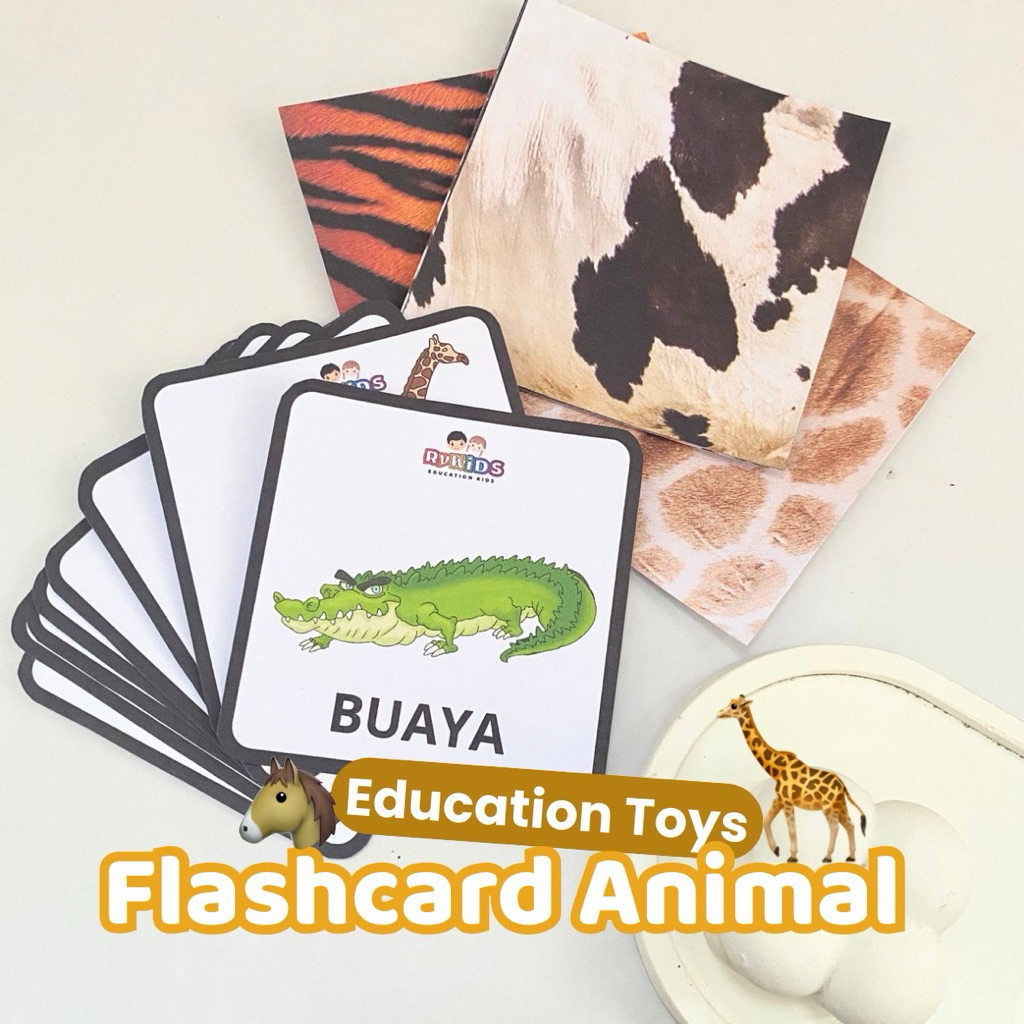 [RYKIDS] Flashcard Animal Mainan Kartu Edukasi