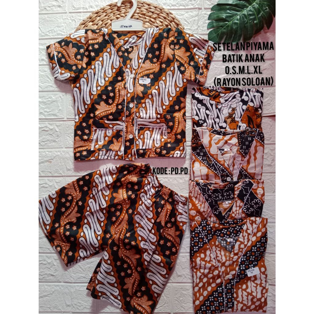 PUSAT GROSIR piyama anak murah / baju tidur rayon / piyama anak rayon