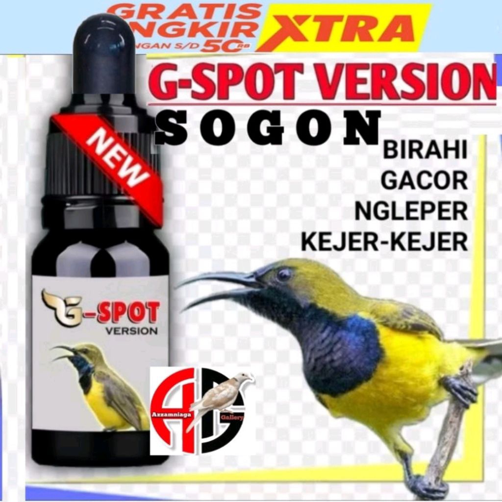GSPOT VITAMIN PENGGACOR BURUNG SOGON PLECI MURAI CUCAK IJO G SPOT VITAMIN
